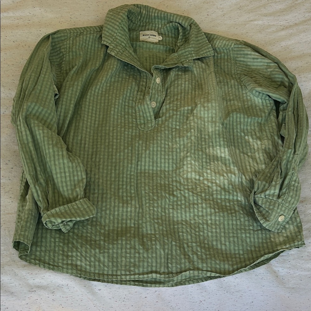 Rudy Jude Green Striped Top